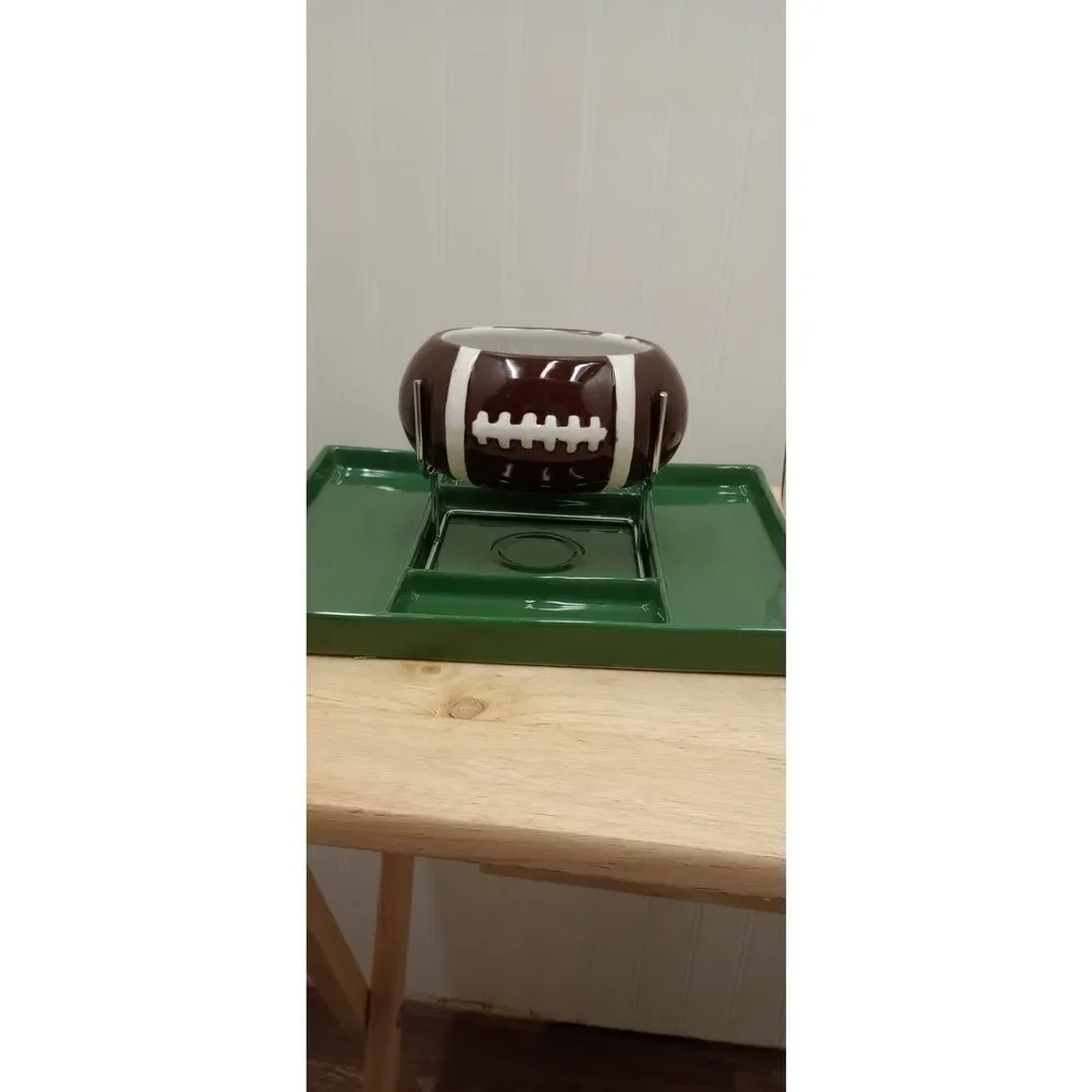 Trudeau football fondue set, game day, food, fondue new unused